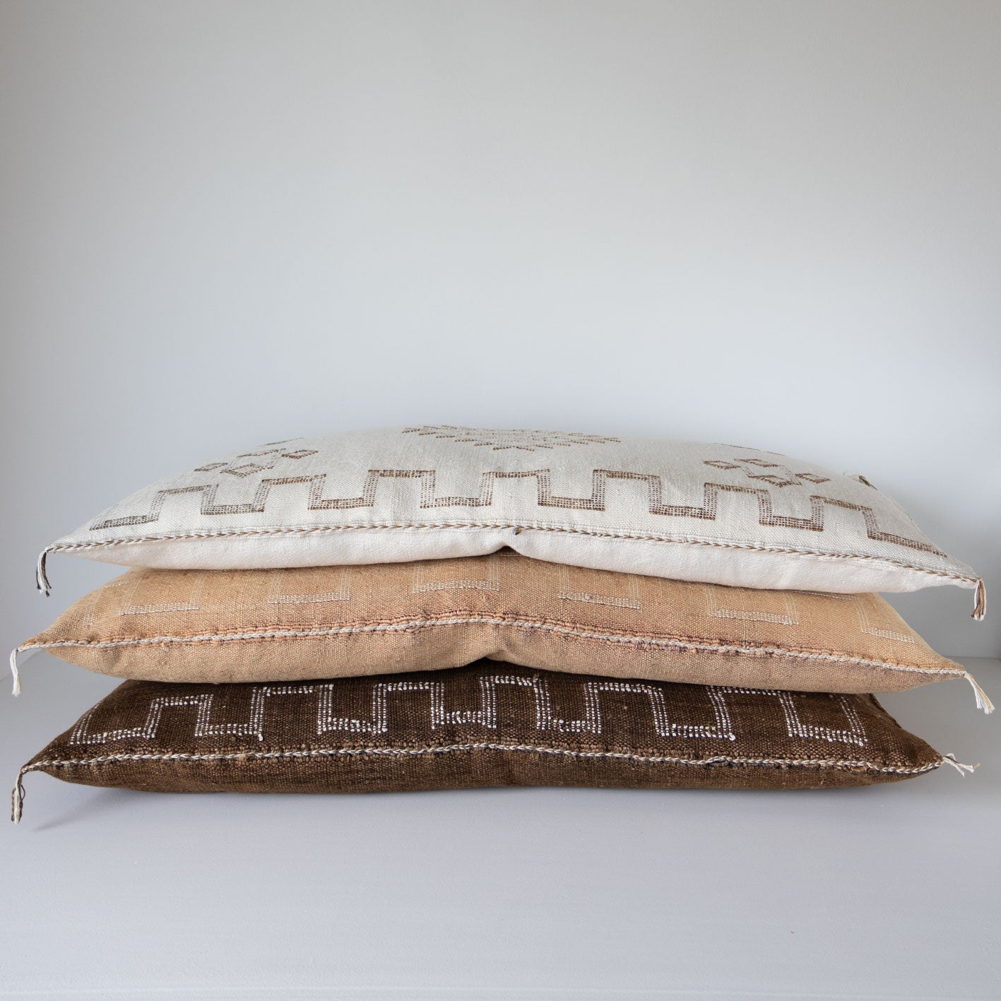 Marokkansk putetrekk i agavesilke 50x90