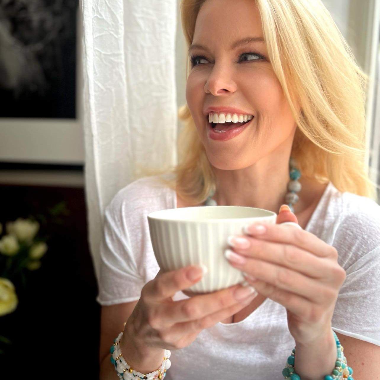 Armbånd med halvedelstener - Agat