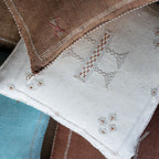 Marokkansk putetrekk i agavesilke 50x50