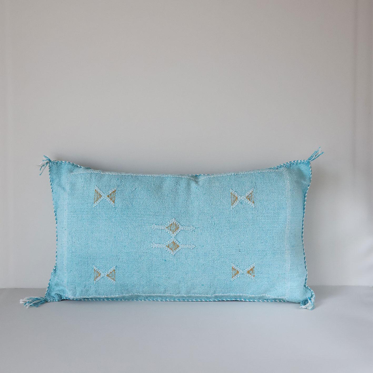 Marokkansk putetrekk i agavesilke 40x60