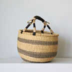 Bolgakurv natur/blå