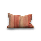 Kelimpute fra Marokko ca. 40x60 cm i sarte rosatoner med brune striper, forside