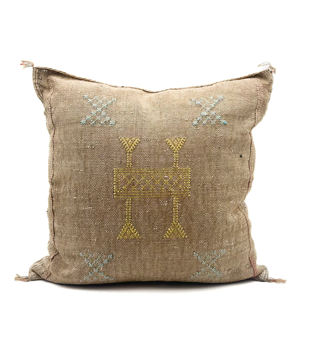 Marokkansk putetrekk i agavesilke 50x50