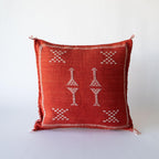 Marokkansk putetrekk i agavesilke 50x50