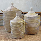 Savannenkurv - Hvit m lyse gule detaljer