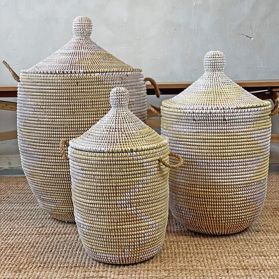 Savannenkurv - Hvit m lyse gule detaljer