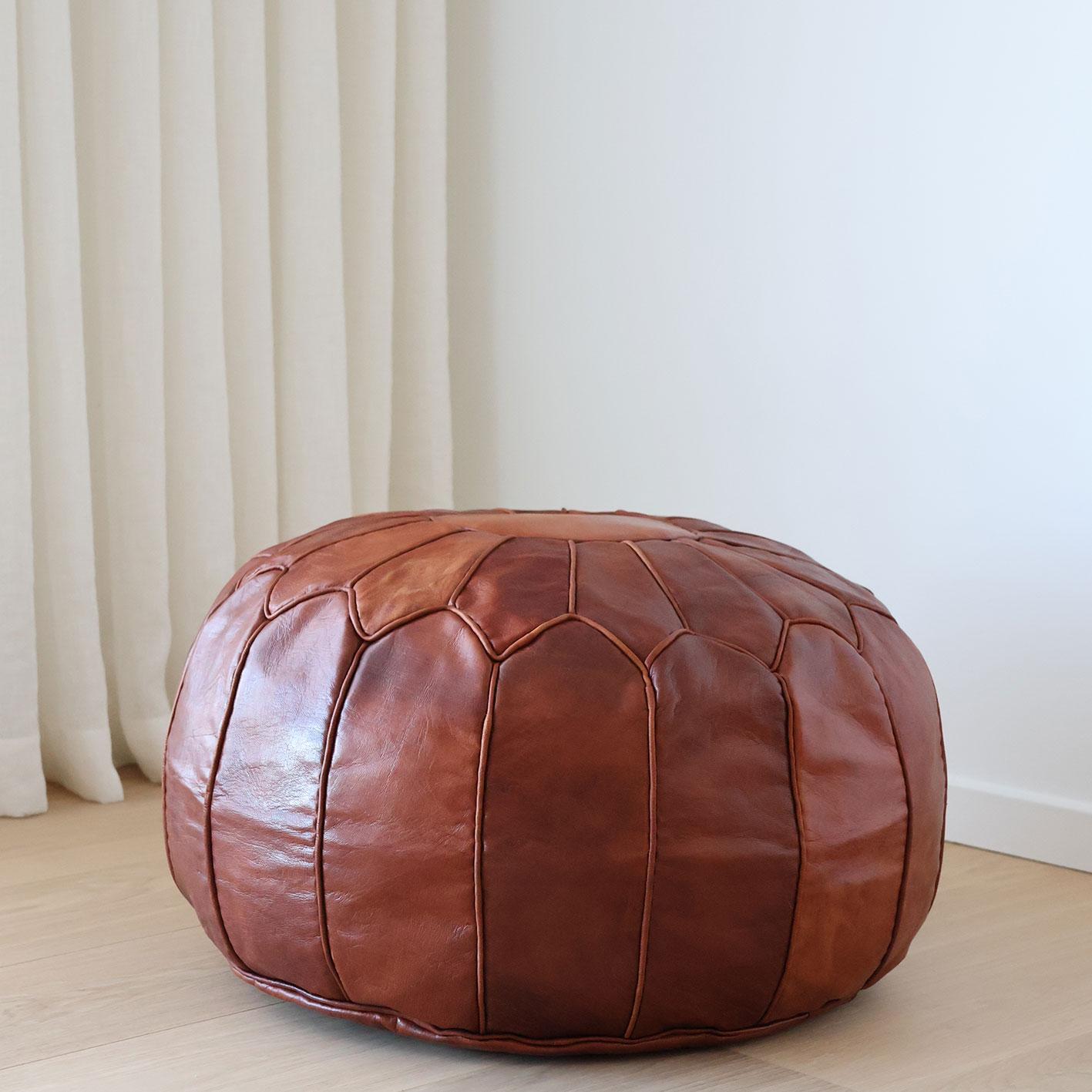 Marokkansk skinnpuff stor