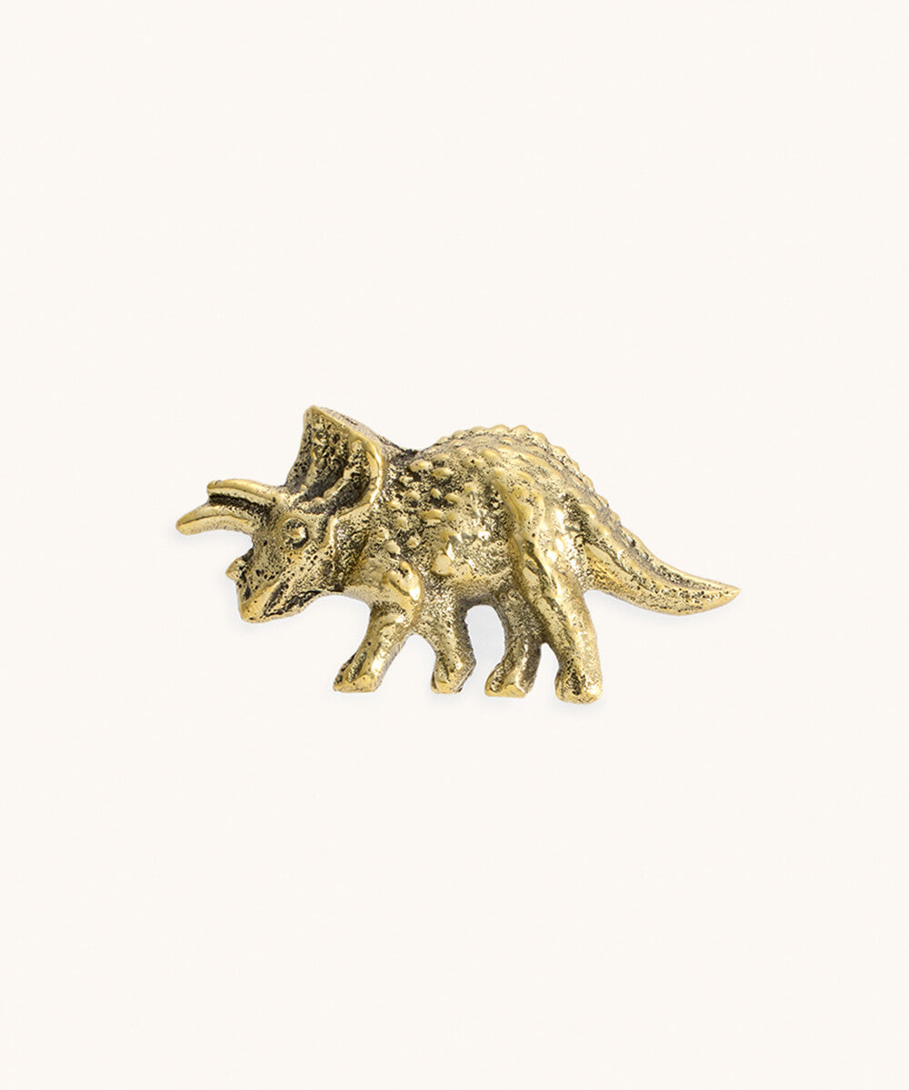 Triceratops knott i resirkulert messing