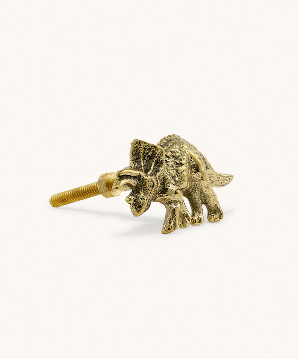Triceratops knott i resirkulert messing, bilde 2