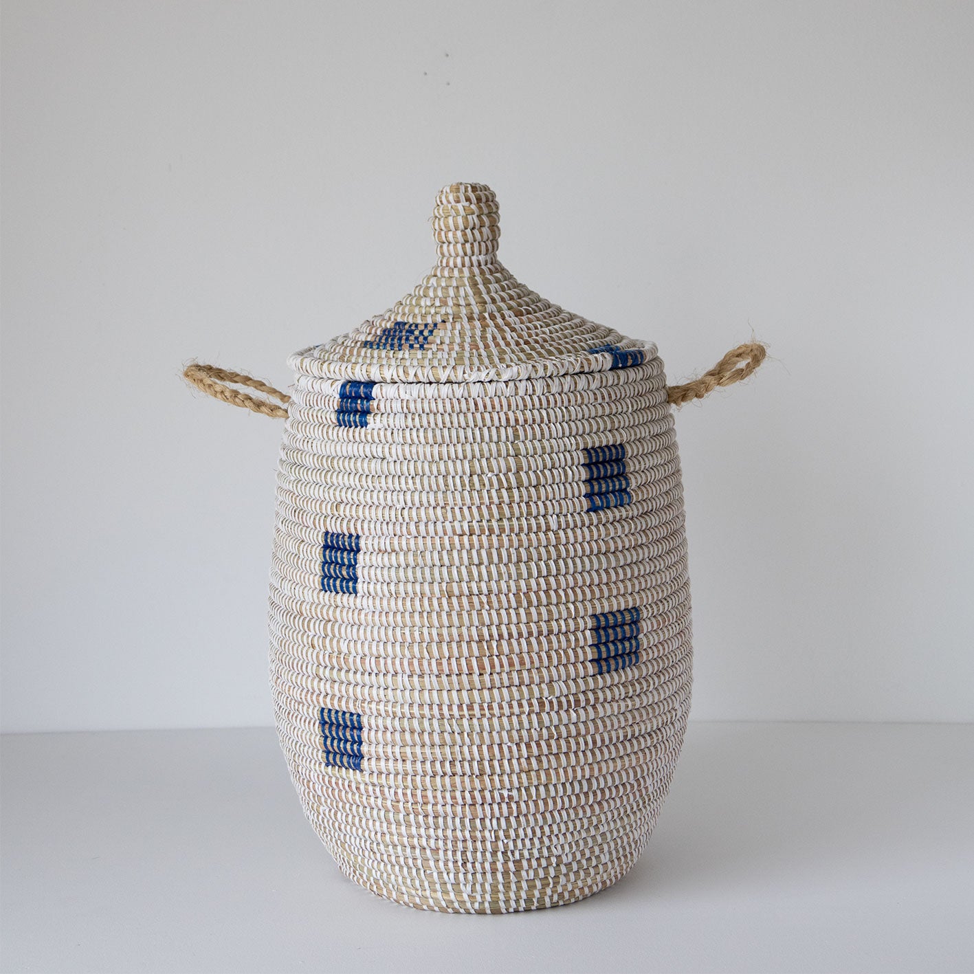 Savannenkurv - Hvit og blå