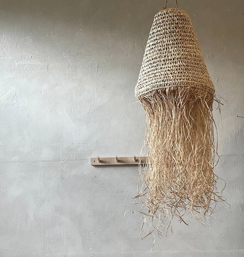 Raffia taklampe