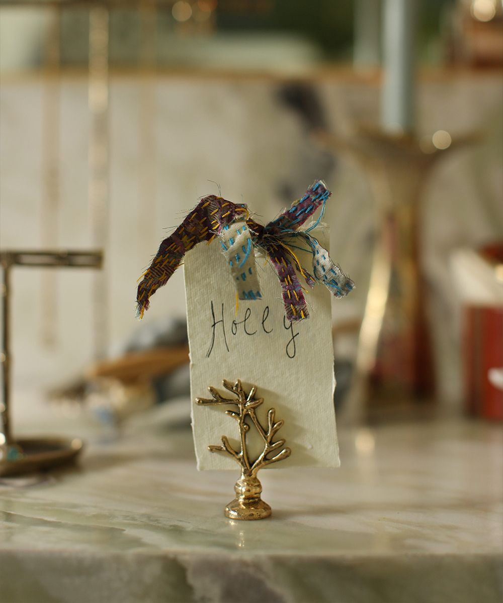 Kortholder i messing