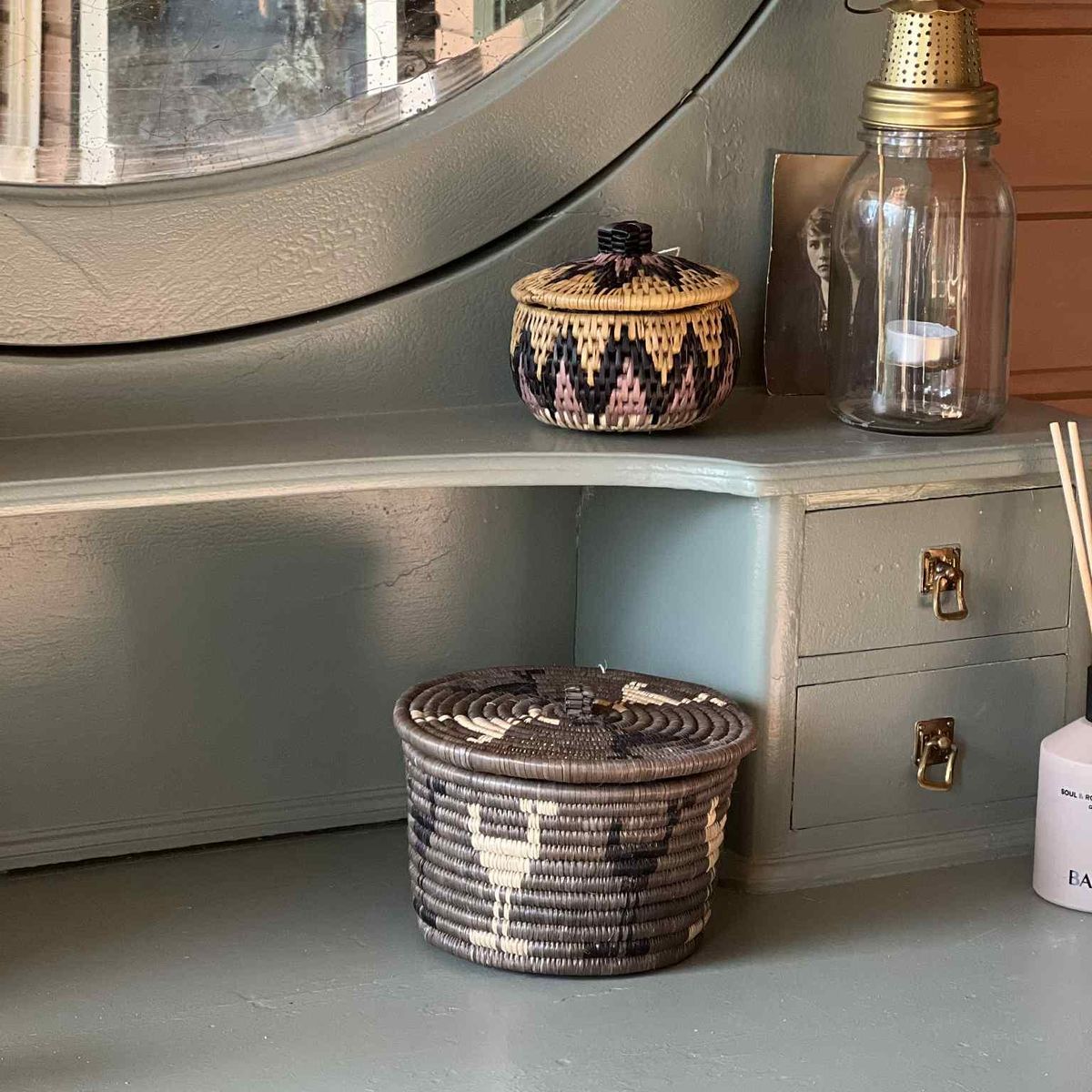 Zulukurv - Oppbevaringsboks med lokk