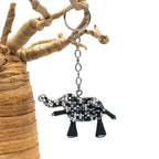 Perlet nøkkelring i afrikanske dyr