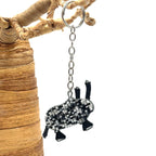 Perlet nøkkelring i afrikanske dyr