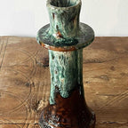 Lysestake i håndlaget keramikk