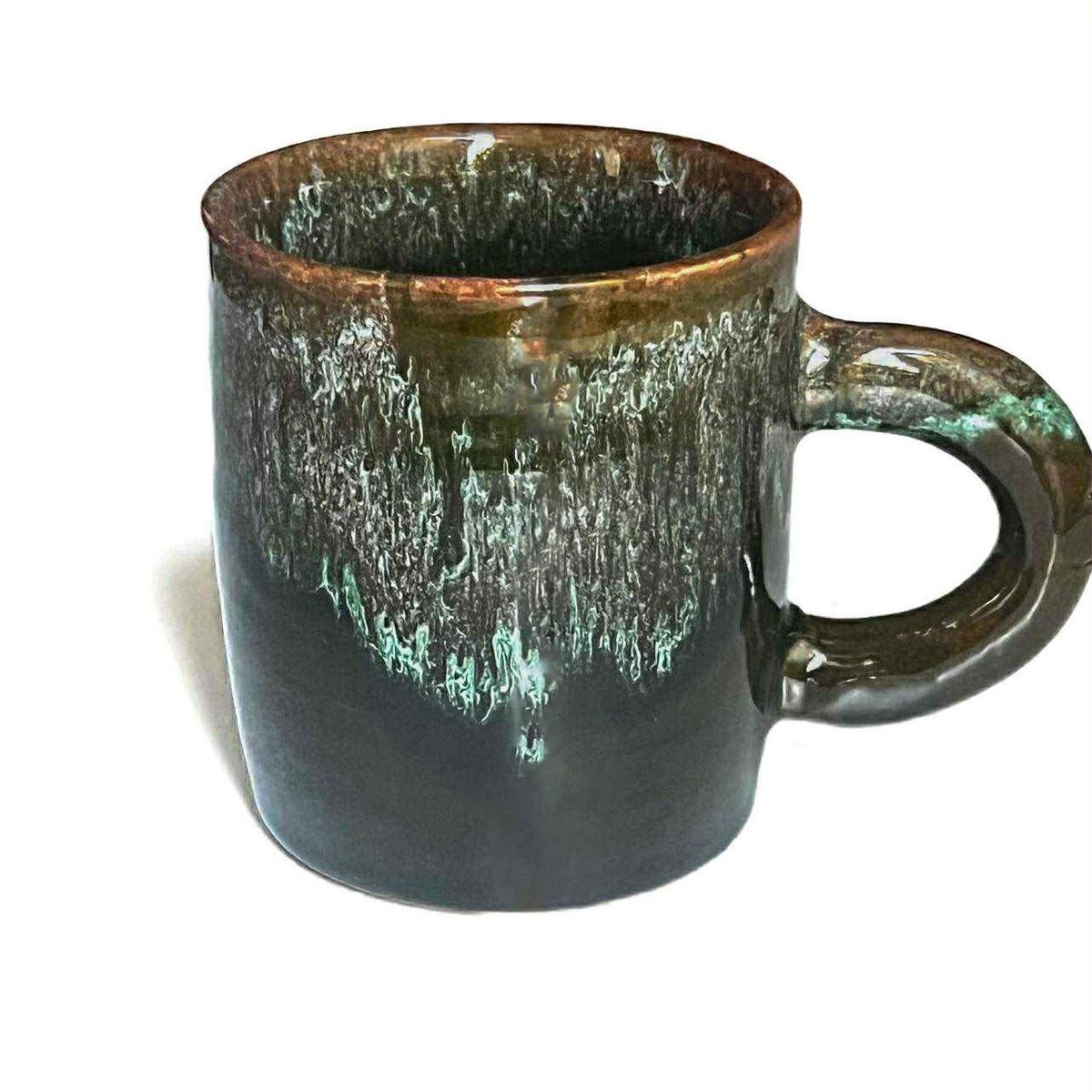 Espresso kopp i håndlaget keramikk fra Marokko