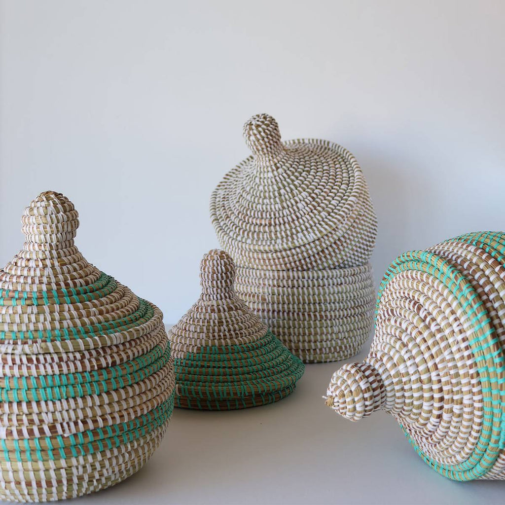 Savannenkurv mini - Hvit natur