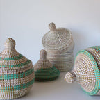 Savannenkurv mini - Hvit natur