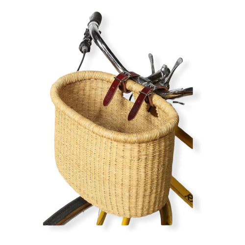 Bolga Bicycle Basket in Natural