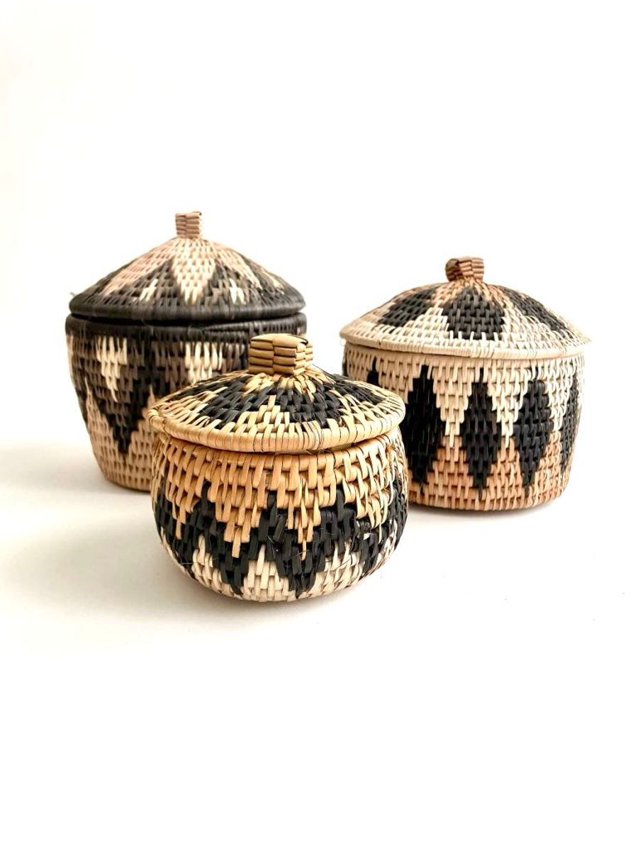 Zulukurv - Oppbevaringsboks med lokk