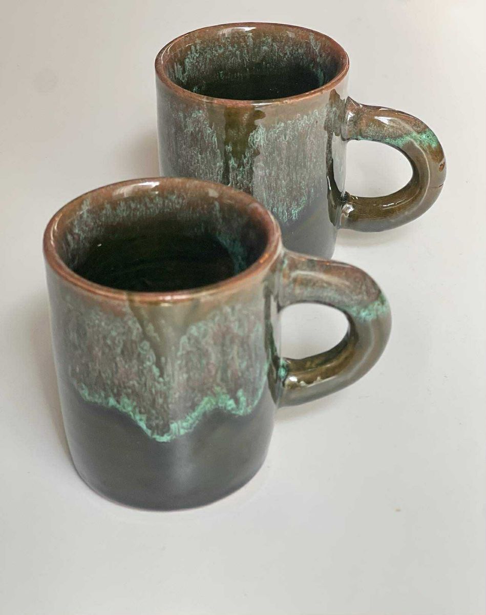 Espresso kopp i håndlaget keramikk fra Marokko