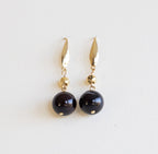 Øredobber med halvedelstener - Gull