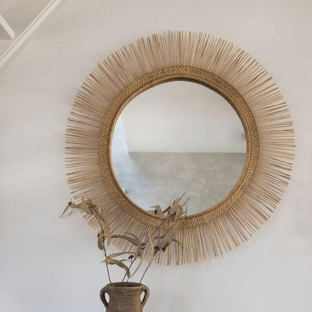 Sol speilramme flettet stor