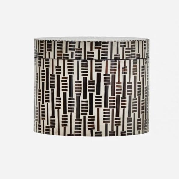 Oppbevaringsboks i bambusmosaikk