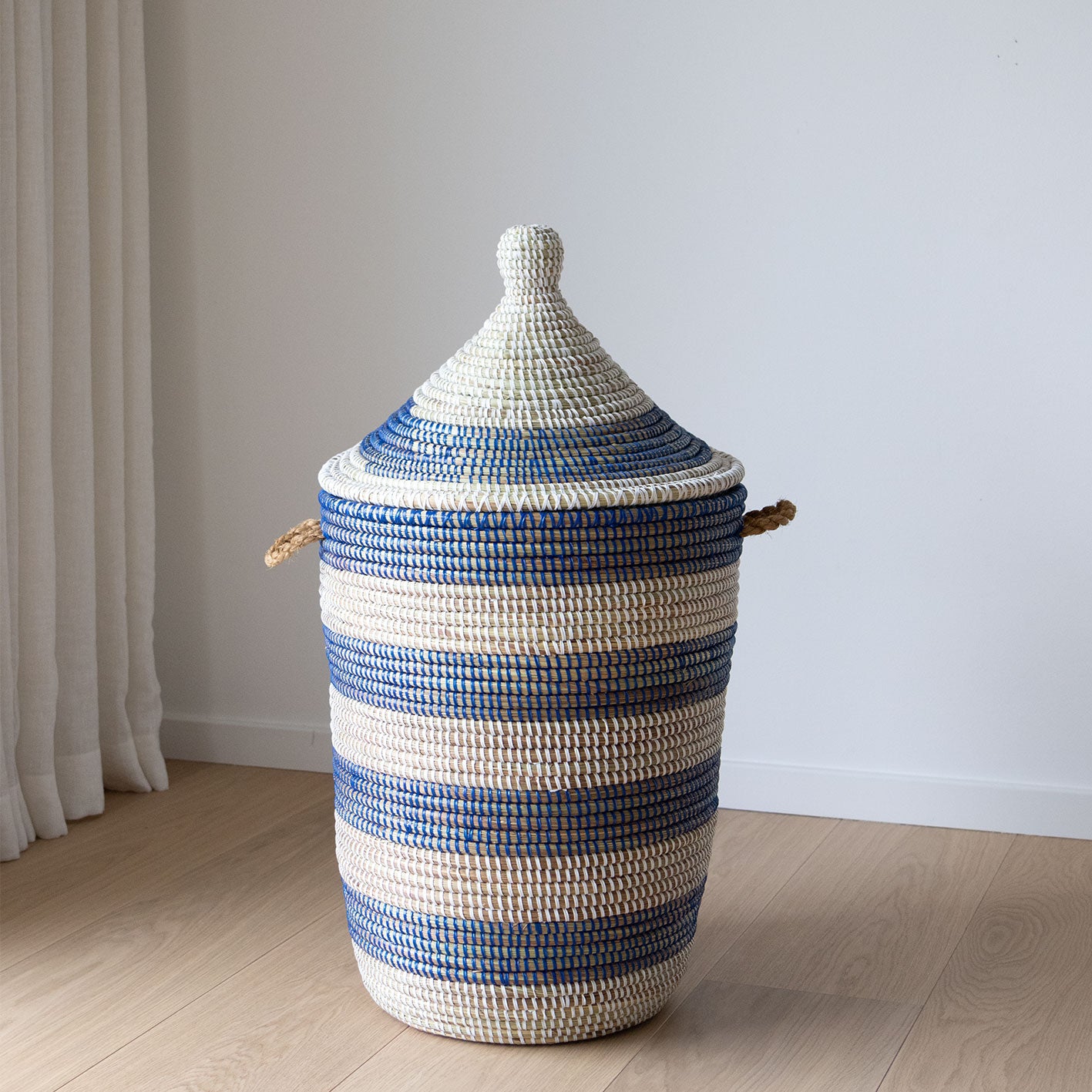 Savannenkurv - Hvit og blå