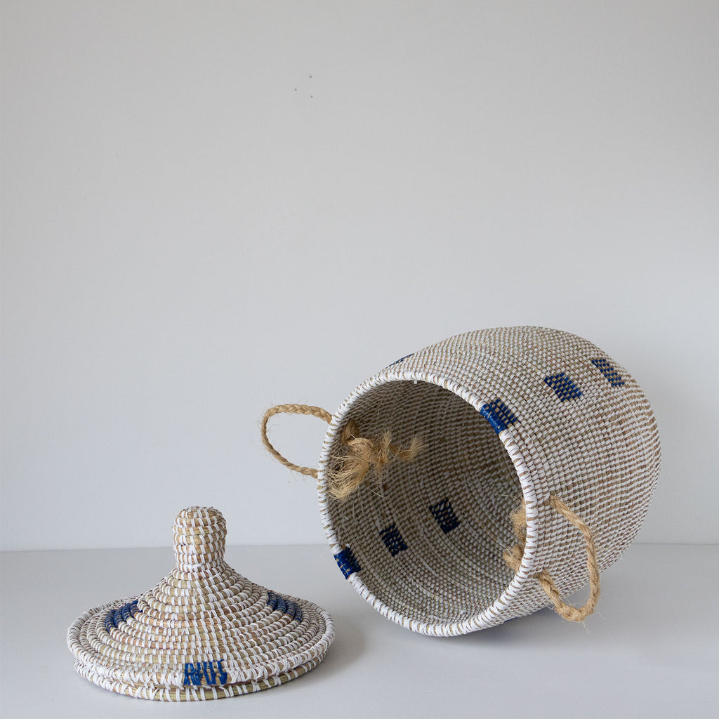 Savannenkurv - Hvit og blå