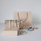 Halskjede med halvedelstener - Hvit agat