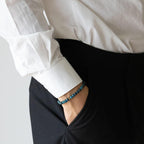 Armbånd med halvedelstener - Blå Lapis Lazuli